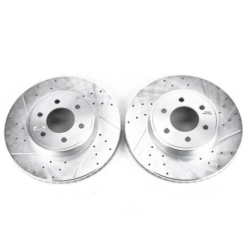 Power Stop 2003 Dodge Durango Front Evolution Drilled & Slotted Rotors - Pair - AR8755XPR