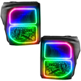 Oracle 11-16 Ford F250/350 LED HL - Black - ColorSHIFT w/o Controller - 8159-334