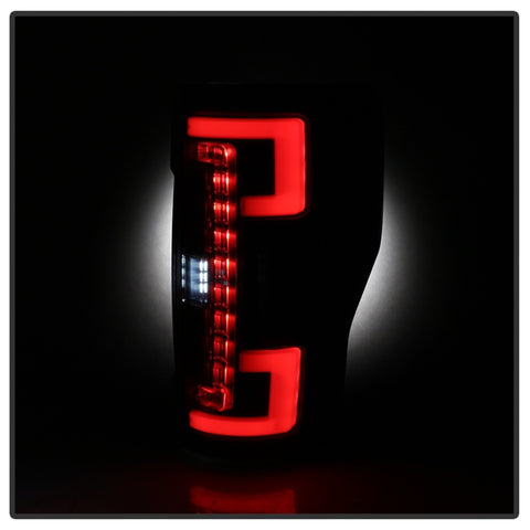 Spyder 17-18 Ford F250 (w/Blind Spot Sens./LED Model Only) LED Tail Lights-Blk ALT-YD-FS17BS-LED-BK - 5085610