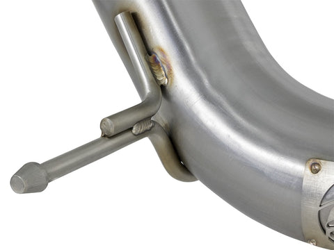 aFe Twisted Steel 3in Rear Down-Pipe/Mid Pipe 2017+ Honda Civic Type R I4 2.0L (t) - 49-36617
