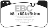 EBC 2018+ BMW M5 F90 Bluestuff Front Brake Pads - DP52331NDX