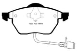 EBC 91-94 Audi 100 Quattro 2.8 (ATE) Yellowstuff Front Brake Pads - DP4836R
