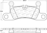 StopTech 11-17 Volkswagen Touareg Street Performance Rear Brake Pads - 308.14530