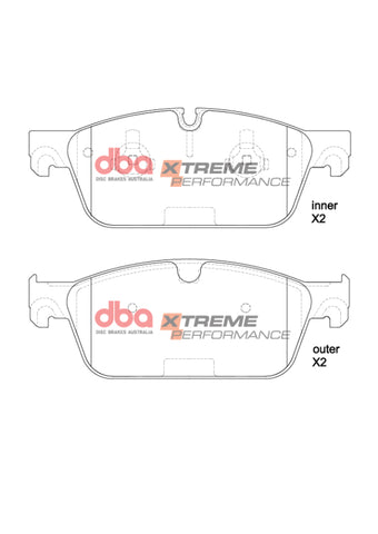 DBA 15-20 Chevrolet Suburban (Excl 6 Piston BBK)Front XP Performance Brake Pads - DB15261XP