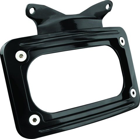 Kuryakyn Curved License Plate Mount Black - 3147