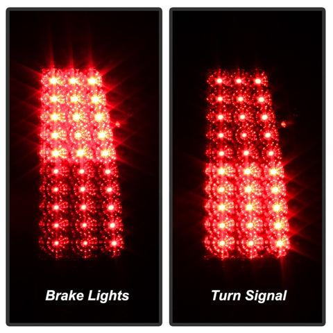 xTune Chevy Silverado 1500/2500/3500 99-02 LED Tail Lights Red Clear ALT-ON-CS99-LED-RC - 5008831