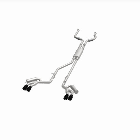 MagnaFlow 20-21 Ford Explorer 3.0L V6 Dual Exit Quad Black Chrome Tip Street Series Cat-Back Exhaust - 19515