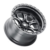 Weld Off-Road W108 20X10 Ledge 6X139.7 ET-18 BS4.75 Satin Black / Black Ring 106.1 - W10800084475