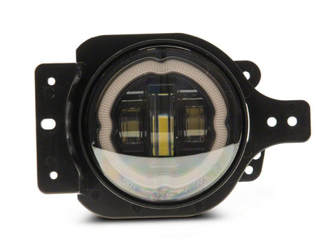 Raxiom 18-23 Jeep Wrangler JL Axial Series 9-In Angel Eye LED Headlights- Blk Housing (Clear Lens) - J177416