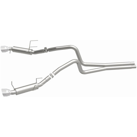 Magnaflow 2014 Ford Mustang V6 3.7L Comp Series Dual Split Rear Polished Stainless C/B Perf Exhaust - 15245