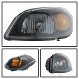 xTune Chevy Cobalt 05-10 Crystal Headlights Black HD-JH-CCOB05-AM-BK - 5079794