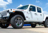 N-Fab RKR Step System 2019 Jeep Wrangler JT 4 Door Truck Full Length - Tex. Black - 1.75in - J194TRKRS4