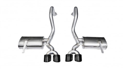 Corsa 1997-2004 Chevrolet Corvette C5 Z06 5.7L V8 Black Xtreme Axle-Back Exhaust - 14961BLK