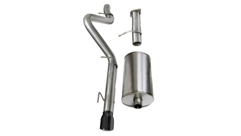 Corsa 2006-2008 Chevrolet Trailblazer SS 6.0L V8 Black Sport Cat-Back Exhaust - 14256BLK