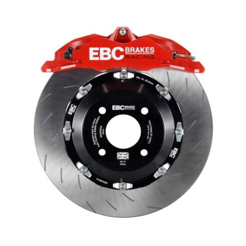 EBC Racing 10-14 Ford Mustang GT 5.0L Red Apollo-4 Calipers 355mm Rotors Front Big Brake Kit - BBK016RED-2