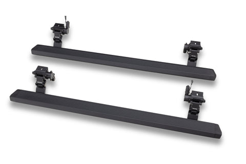 RealTruck 20-24 Jeep Gladiator CC 4dr VoltStep Electric Running Board Kit (Cut/Drill Req.) - Tex Blk - 20451687PC