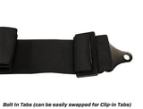 PRP 5.2 Cam-Lock Harness w/ Ratchet Lap Belt - Black - SB5.2CAMRT