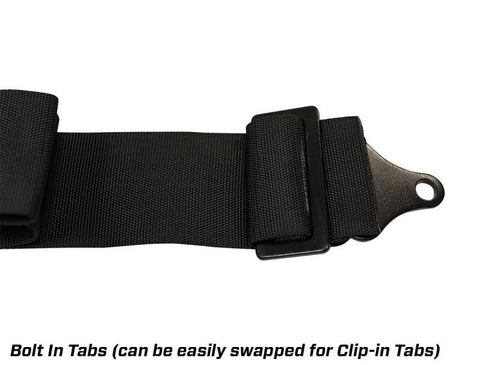 PRP 5.2 Cam-Lock Harness w/ Ratchet Lap Belt - Black - SB5.2CAMRT