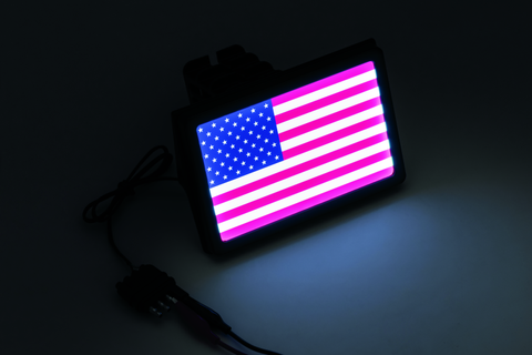 Kuryakyn Freedom Flag LED Hitch Cover Black - 2893