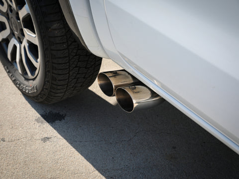 aFe Rebel Series 3in 304 SS Axle-Back Exhaust Side Exit w/ Polished Tips 19 Ford Ranger L4-2.3L (t) - 49-33110-P