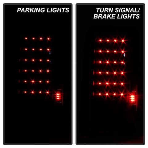 xTune Scion Xb 08-10 LED Tail Lights Black ALT-ON-TSXB08-LED-BK - 5013156