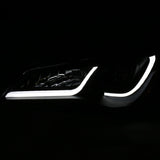 ANZO Projector Headlights With Plank Style Design Black w/Amber 15-16 Toyota Camry (4DR) - 121518