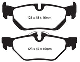 EBC 13+ BMW X1 2.0 Turbo (28i) Yellowstuff Rear Brake Pads - DP42069R