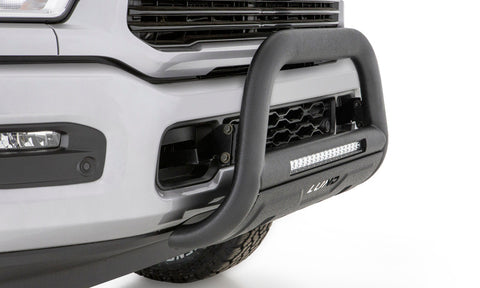 Lund 19-22 Chevrolet Silverado 1500 (Excl. 2019 LD) Bull Bar w/ Light & Wiring-Blk - Black - 47121216