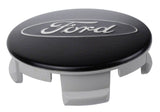 Ford Racing Ford Car Black & Chrome Wheel Center Cap Kit - Satin - M-1096K-BCS