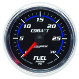 Autometer Cobalt 52mm 0-30 PSI Full Sweep Electronic Fuel Pressure Gauge - 6161