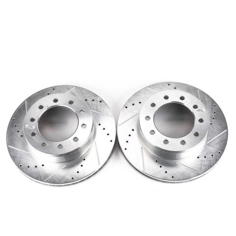 Power Stop 05-16 Ford F-450 Super Duty Front Evolution Drilled & Slotted Rotors - Pair - AR85113XPR