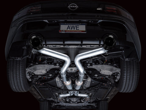 AWE 2023 Nissan Z RZ34 RWD Track Edition Catback Exhaust System w/ Diamond Black Tips - 3020-33400