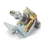 Russell Adapter Fitting -4 AN Male Flare to 3/8in. -24 Brake Bleeder Female - Clear Zinc Finish - 641380