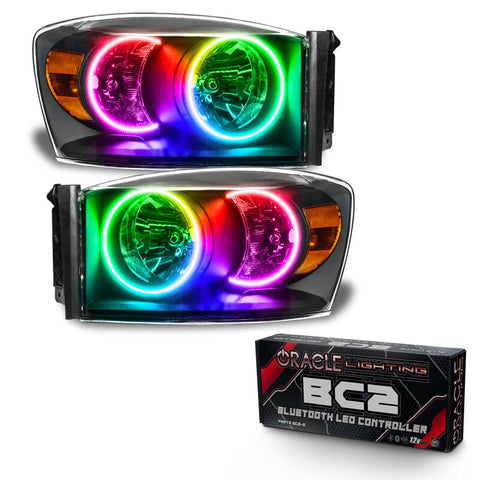 Oracle 07-08 Dodge Ram SMD HL - Black - ColorSHIFT w/ BC1 Controller - 8187-335