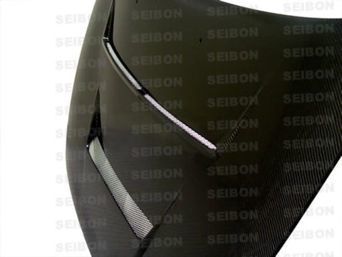 Seibon 89-94 Nissan S13/Silvia (S13) DV Style Carbon Fiber Hood - HD8994NSS13-DV