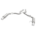 MagnaFlow Axle Back, SS, 3in, Competition, Dual Split Polished 4.5in Tip 2015 Ford Mustang GT V8 5.0 - 19103