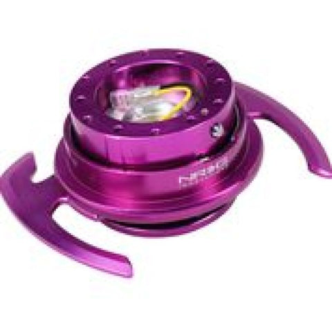 NRG Quick Release Kit Gen 4.0 - Purple Body / Purple Ring w/ Handles - SRK-700PP