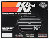 K&N Street Metal Intake System for 12-16 Harley-Davidson Road King 103cl Side Draft Touring - RK-3952