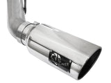 aFe Atlas Exhaust 4in DPF-Back Exhaust Aluminized Steel Polished Tip 11-14 ford Diesel Truck V8-6.7L - 49-03065-P