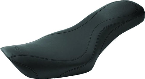 Mustang 91-05 Harley Dyna DayTripper 1PC Seat - Black - 76387