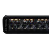 Go Rhino Xplor Blackout Combo Series Dbl Row LED Light Bar w/Amber (Side/Track Mount) 40in. - Blk - 754004012CDS