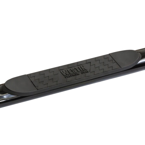 Westin 01-14 Chevy Silv 25/3500HD Crew Cab (6.5 ft Bed) Platinum 4 Oval WTW Nerf Step Bars - Black - 24-54205