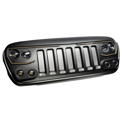 Oracle VECTOR Series Full LED Grille - Jeep Wrangler JL/JT - NA - 5837-PRO