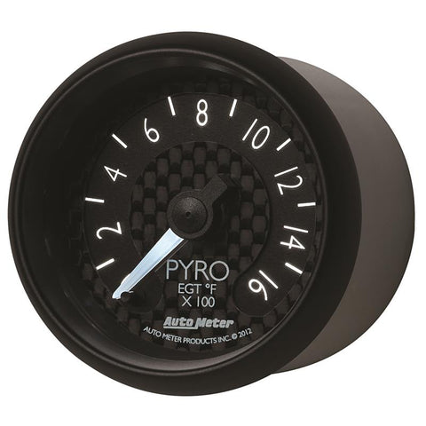 Autometer GT Series 52mm Full Sweep Electronic 0-1600 Deg F EGT/Pyrometer Gauge - 8044