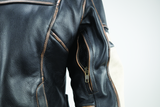 River Road Dame Vintage Leather Jacket Black Womens - Small - 094388