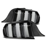 AlphaRex 15-23 Ford Mustang NOVA-Series Prismatic LED Tail Lights Black-Clear - 655020