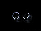 ANZO 1996-1998 Honda Civic Projector Headlights w/ Halo Black - 121068