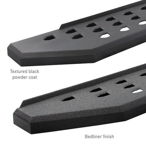 Go Rhino RB20 Running Boards 57in. Cab Length - Bedliner Coating (No Drill/Mounting Brackets Req.) - 69400057T