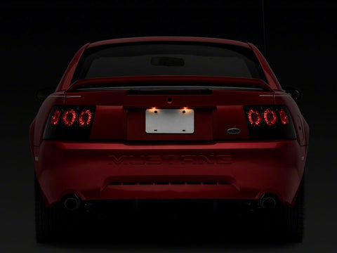 Raxiom 99-04 Ford Mustang Axial Series Altezza Style Tail Lights- Blk Housing (Smoked Lens) - 413422