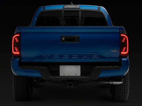 Raxiom 16-23 Toyota Tacoma LED Tail Lights- Black Housing- Clear Lens - TT15696